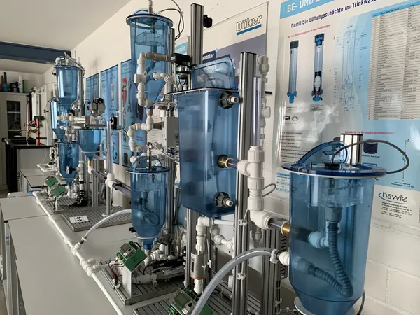 EDS Water Management Kabinett im BVE Weimar – modulares Trainingssystem Wasserkreislauf